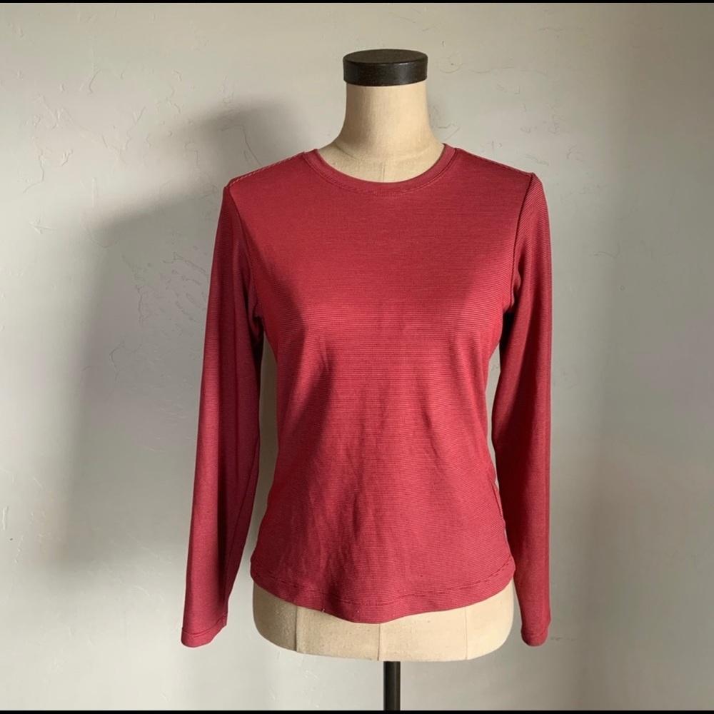 Columbia 🍋 red long sleeve Omni dry outdoor top